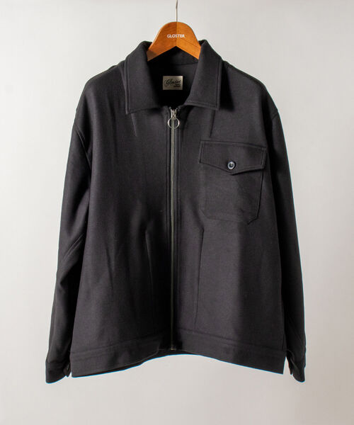 GLOSTER（グロスター）の「【GLOSTER/グロスター】ミリタリーZIPブルゾン オーバーサイズ（ブルゾン・メンズ・ブラック/カーキ・MEDIUM/LARGE）」の2枚目の写真