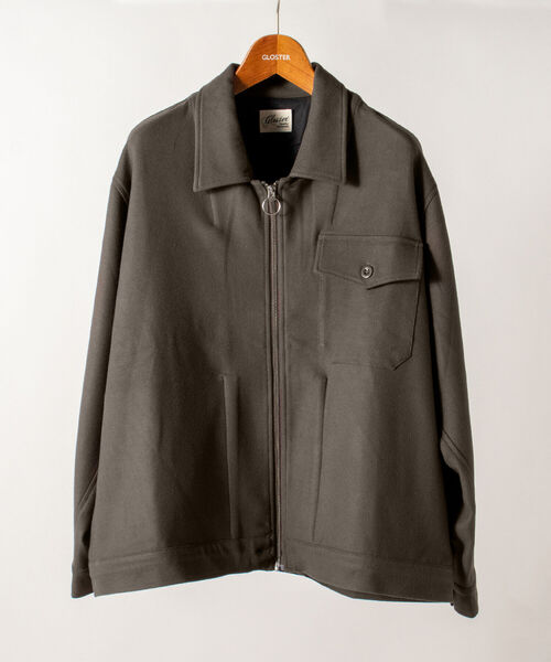 GLOSTER（グロスター）の「【GLOSTER/グロスター】ミリタリーZIPブルゾン オーバーサイズ（ブルゾン・メンズ・ブラック/カーキ・MEDIUM/LARGE）」の3枚目の写真