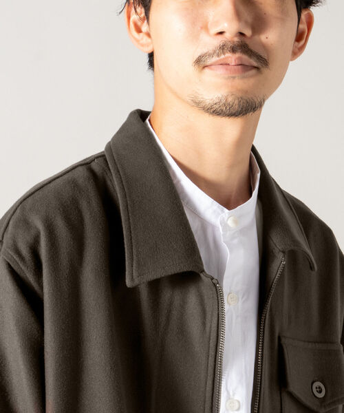 GLOSTER（グロスター）の「【GLOSTER/グロスター】ミリタリーZIPブルゾン オーバーサイズ（ブルゾン・メンズ・ブラック/カーキ・MEDIUM/LARGE）」の5枚目の写真