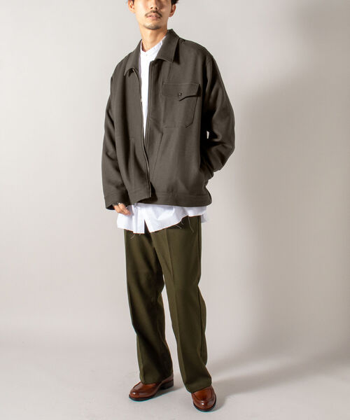 GLOSTER（グロスター）の「【GLOSTER/グロスター】ミリタリーZIPブルゾン オーバーサイズ（ブルゾン・メンズ・ブラック/カーキ・MEDIUM/LARGE）」の6枚目の写真