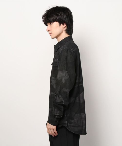 HYDROGEN(ハイドロゲン)の「《HYDROGEN/ハイドロゲン》カモアヴォカートシャツ/CAMO AVVOCATO SHIRT(シャツ/ブラウス・メンズ・ブラック系その他・X-LARGE/X-SMALL/SMALL/LARGE/MEDIUM)」の2枚目の写真