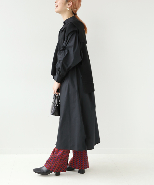 Simplicite（サンプリシテ）の「セーラーニットベスト レイヤーワンピース◆（ワンピース・レディース・ホワイト/ブラック/ブルー・FREE）」の7枚目の写真