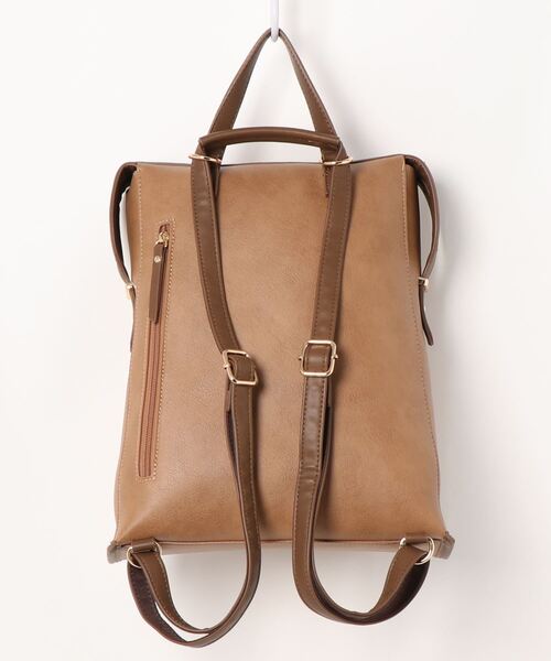 SAC(サック)の「2WAY A4リュック SAC unit(バックパック/リュック・レディース・ベージュ/ブラック/キャメル・FREE)」の8枚目の写真