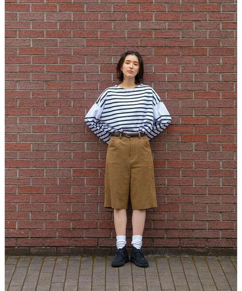 info. BEAUTY&YOUTH（インフォビューティアンドユース）の「【WEB限定】＜info. BEAUTY&YOUTH＞ スーパービッグ ナバルボーダーシャツ（Tシャツ/カットソー・メンズ・ブラック/コバルトブルー/その他1/その他2・S/M/L）」の20枚目の写真