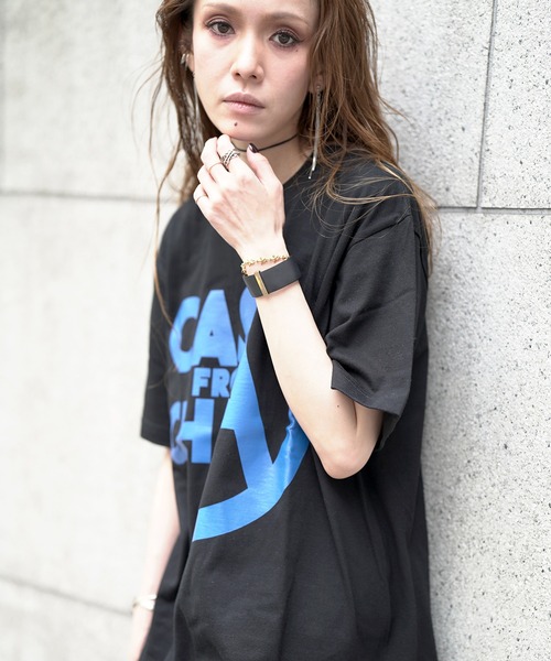 OVER THE STRIPES（オーバーザストライプス）の「OVER THE STRiPES オーバーザストライプス ANARCHY MARK TEE Tシャツ（Tシャツ/カットソー・メンズ・ブラック/ホワイト/サックスブルー・LARGE/MEDIUM/X-LARGE）」の19枚目の写真