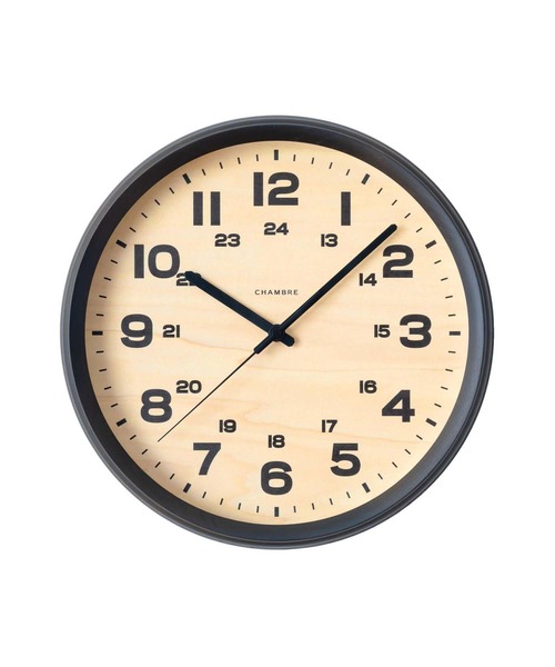 HIGHTIDE(ハイタイド)の「CHAMBRE BRAM CLOCK シャンブル ブラム クロック 電波時計 掛け時計(掛け時計・レディース・チャコールグレー/ブラック・FREE)」の2枚目の写真