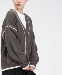 HONEYSUCKLE ROSE | 【HONEYSUCKLE ROSE】配色ラインカーディガン(カーディガン/ボレロ)