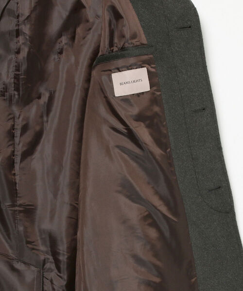 BEAMS LIGHTS（ビームスライツ）の「BEAMS LIGHTS / バルカラー コート（ステンカラーコート・メンズ・チャコールグレー/ネイビー・SMALL/MEDIUM/LARGE/X-LARGE）」の7枚目の写真