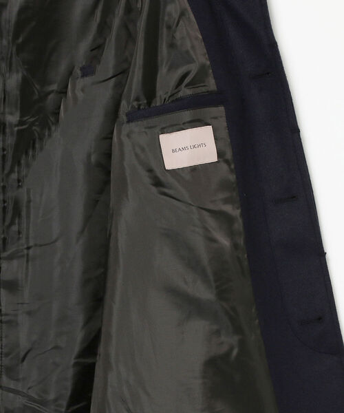 BEAMS LIGHTS（ビームスライツ）の「BEAMS LIGHTS / バルカラー コート（ステンカラーコート・メンズ・チャコールグレー/ネイビー・SMALL/MEDIUM/LARGE/X-LARGE）」の10枚目の写真