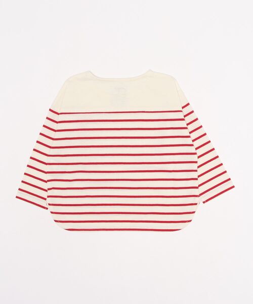 GLOBAL WORK（グローバルワーク）の「【キッズ】ヘビロッTEE／ボーダー/215969（Tシャツ/カットソー・キッズ・レッド/ホワイト/オフホワイト・150cm/160cm/100cm/110cm/120cm/140cm/130cm）」の12枚目の写真