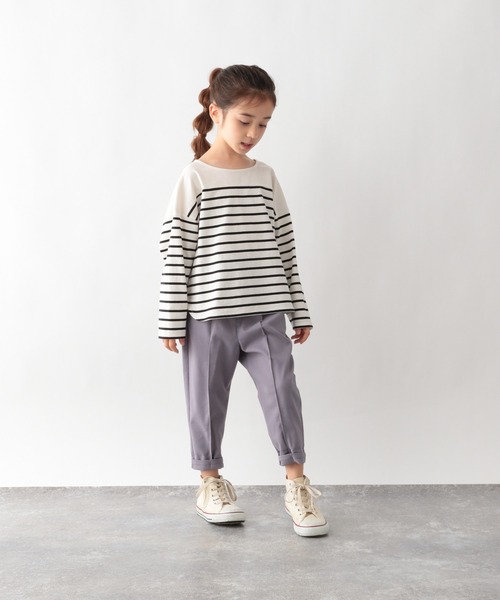 GLOBAL WORK（グローバルワーク）の「【キッズ】ヘビロッTEE／ボーダー/215969（Tシャツ/カットソー・キッズ・レッド/ホワイト/オフホワイト・150cm/160cm/100cm/110cm/120cm/140cm/130cm）」の5枚目の写真