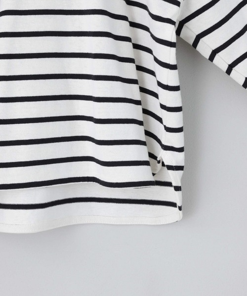 GLOBAL WORK（グローバルワーク）の「【キッズ】ヘビロッTEE／ボーダー/215969（Tシャツ/カットソー・キッズ・レッド/ホワイト/オフホワイト・150cm/160cm/100cm/110cm/120cm/140cm/130cm）」の19枚目の写真