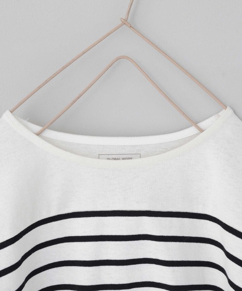 GLOBAL WORK（グローバルワーク）の「【キッズ】ヘビロッTEE／ボーダー/215969（Tシャツ/カットソー・キッズ・レッド/ホワイト/オフホワイト・150cm/160cm/100cm/110cm/120cm/140cm/130cm）」の16枚目の写真