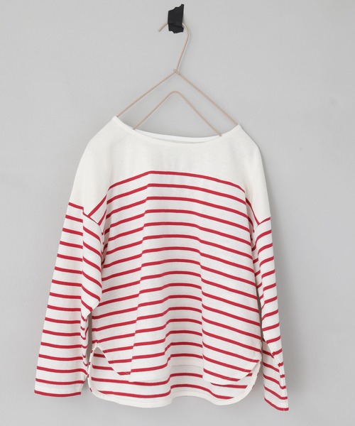 GLOBAL WORK（グローバルワーク）の「【キッズ】ヘビロッTEE／ボーダー/215969（Tシャツ/カットソー・キッズ・レッド/ホワイト/オフホワイト・150cm/160cm/100cm/110cm/120cm/140cm/130cm）」の13枚目の写真