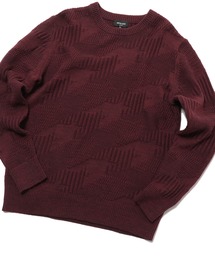 MEN'S BIGI | 7G リンクスジャガード編みクルーネックニット(ニット/セーター)