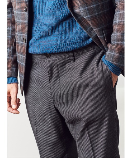 MEN'S BIGI(メンズビギ)の「7G リンクスジャガード編みクルーネックニット(ニット/セーター・メンズ・ブルー/ボルドー/ブラック・03/01/02)」の9枚目の写真