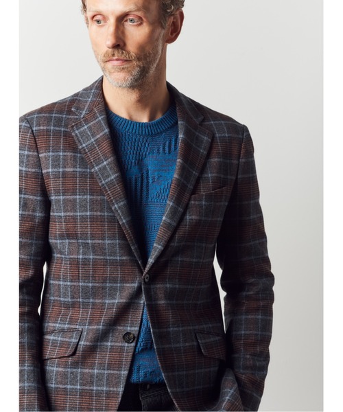 MEN'S BIGI(メンズビギ)の「7G リンクスジャガード編みクルーネックニット(ニット/セーター・メンズ・ブルー/ボルドー/ブラック・03/01/02)」の8枚目の写真