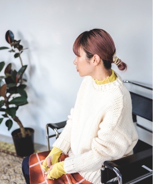 SANSeLF（サンセルフ）の「【SANSeLF】Se power net tops　sanwh21a001（Tシャツ/カットソー・レディース・オレンジ/イエロー/グリーン/ライトパープル/ライトグリーン・FREE）」の10枚目の写真