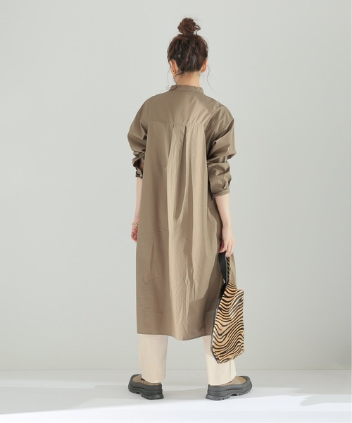 JOURNAL STANDARD relume（ジャーナルスタンダード　レリューム）の「コットンブロードキルティングシャツワンピース◆（ワンピース・レディース・カーキ/ホワイト・FREE）」の17枚目の写真