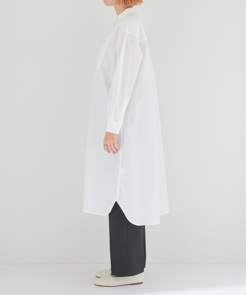 JOURNAL STANDARD relume（ジャーナルスタンダード　レリューム）の「コットンブロードキルティングシャツワンピース◆（ワンピース・レディース・カーキ/ホワイト・FREE）」の6枚目の写真