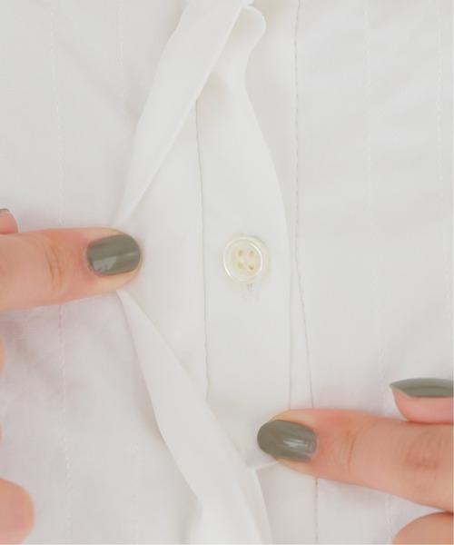 JOURNAL STANDARD relume（ジャーナルスタンダード　レリューム）の「コットンブロードキルティングシャツワンピース◆（ワンピース・レディース・カーキ/ホワイト・FREE）」の18枚目の写真