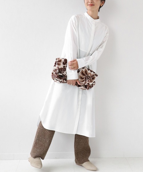 JOURNAL STANDARD relume（ジャーナルスタンダード　レリューム）の「コットンブロードキルティングシャツワンピース◆（ワンピース・レディース・カーキ/ホワイト・FREE）」の21枚目の写真