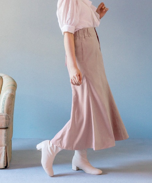 OLIVE des OLIVE(オリーブデオリーブ)の「バックレースアップマーメイドスカート(スカート・レディース・グリーン/ブルー/ブラック/ダークブラウン/ブラウン/ピンク・FREE)」の1枚目の写真