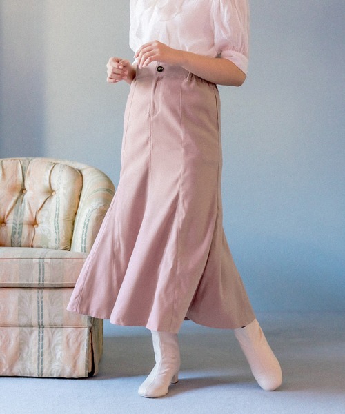 OLIVE des OLIVE(オリーブデオリーブ)の「バックレースアップマーメイドスカート(スカート・レディース・グリーン/ブルー/ブラック/ダークブラウン/ブラウン/ピンク・FREE)」の8枚目の写真