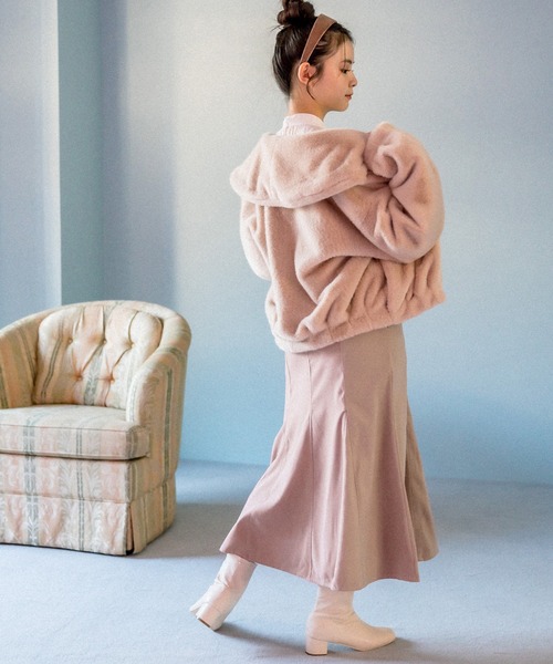 OLIVE des OLIVE(オリーブデオリーブ)の「バックレースアップマーメイドスカート(スカート・レディース・グリーン/ブルー/ブラック/ダークブラウン/ブラウン/ピンク・FREE)」の13枚目の写真