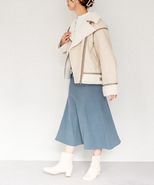 OLIVE des OLIVE(オリーブデオリーブ)の「バックレースアップマーメイドスカート(スカート・レディース・グリーン/ブルー/ブラック/ダークブラウン/ブラウン/ピンク・FREE)」の14枚目の写真