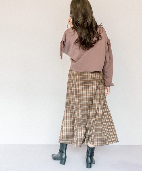 OLIVE des OLIVE(オリーブデオリーブ)の「バックレースアップマーメイドスカート(スカート・レディース・グリーン/ブルー/ブラック/ダークブラウン/ブラウン/ピンク・FREE)」の16枚目の写真