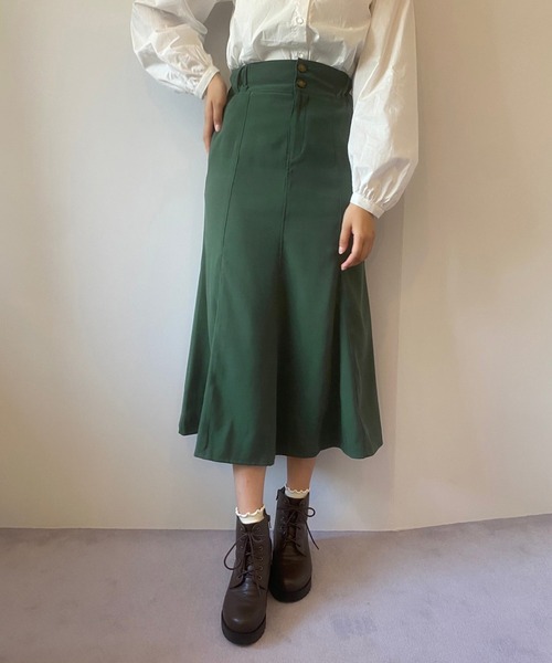 OLIVE des OLIVE(オリーブデオリーブ)の「バックレースアップマーメイドスカート(スカート・レディース・グリーン/ブルー/ブラック/ダークブラウン/ブラウン/ピンク・FREE)」の18枚目の写真