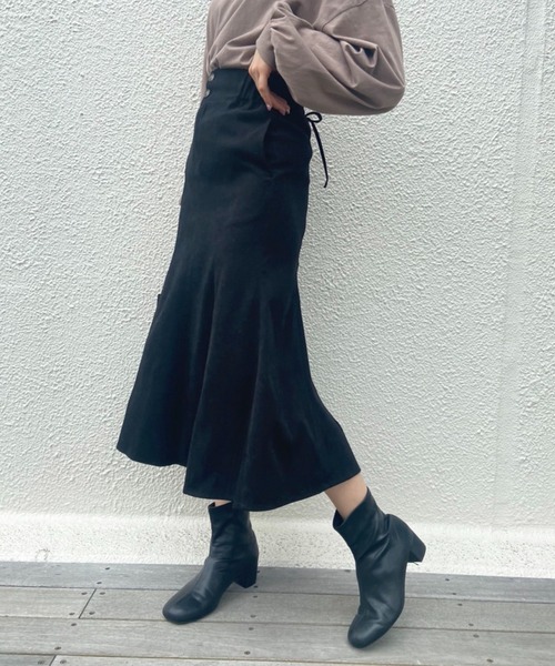 OLIVE des OLIVE(オリーブデオリーブ)の「バックレースアップマーメイドスカート(スカート・レディース・グリーン/ブルー/ブラック/ダークブラウン/ブラウン/ピンク・FREE)」の22枚目の写真