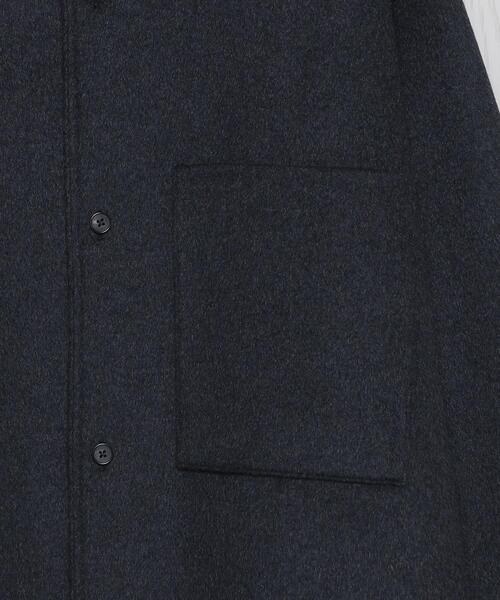 H BEAUTY&YOUTH UNITED ARROWS(エイチビューティーアンドユースユナイテッドアローズ)の「<H>REVER MELTON AETHTETIC SHIRT/シャツ(シャツ/ブラウス・メンズ・ダークグレー/ベージュ・S/M/L)」の17枚目の写真