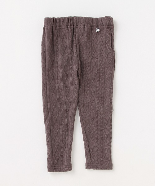 petit main（プティマイン）の「【シアバター】ジャガードレギンス（レギンス/スパッツ・キッズ・オフホワイト/ブルー/チャコール/ブラック・110cm/130cm/90cm/100cm/120cm/80ｃｍ）」の4枚目の写真