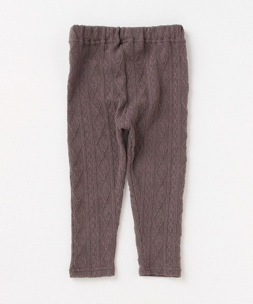 petit main（プティマイン）の「【シアバター】ジャガードレギンス（レギンス/スパッツ・キッズ・オフホワイト/ブルー/チャコール/ブラック・110cm/130cm/90cm/100cm/120cm/80ｃｍ）」の9枚目の写真