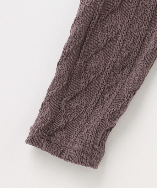 petit main（プティマイン）の「【シアバター】ジャガードレギンス（レギンス/スパッツ・キッズ・オフホワイト/ブルー/チャコール/ブラック・110cm/130cm/90cm/100cm/120cm/80ｃｍ）」の11枚目の写真