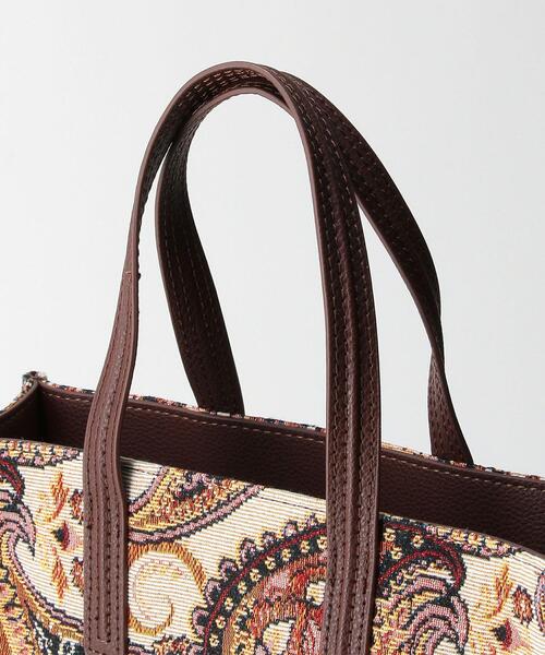 Casselini（キャセリーニ）の「＜Casselini（キャセリーニ）＞ジャカードプリント トートバッグ（トートバッグ・レディース・オフホワイト/ブラック・FREE）」の8枚目の写真