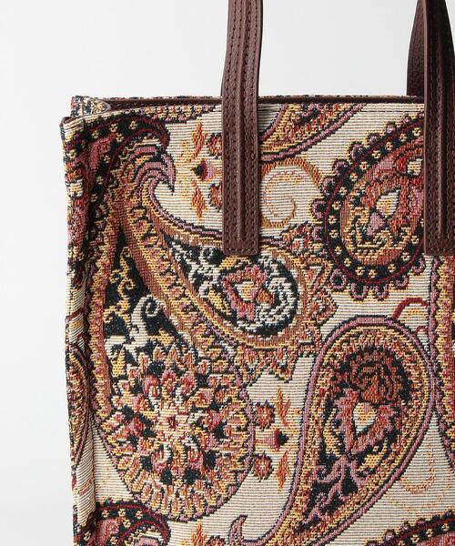 Casselini（キャセリーニ）の「＜Casselini（キャセリーニ）＞ジャカードプリント トートバッグ（トートバッグ・レディース・オフホワイト/ブラック・FREE）」の6枚目の写真