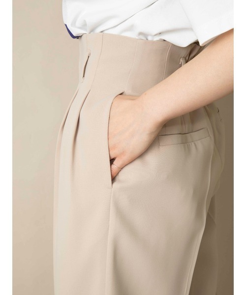 LILY BROWN（リリーブラウン）の「ハイウエストタックパンツ（その他パンツ・レディース・ブルー/ベージュ/ピンク/ブラック・0/1）」の12枚目の写真