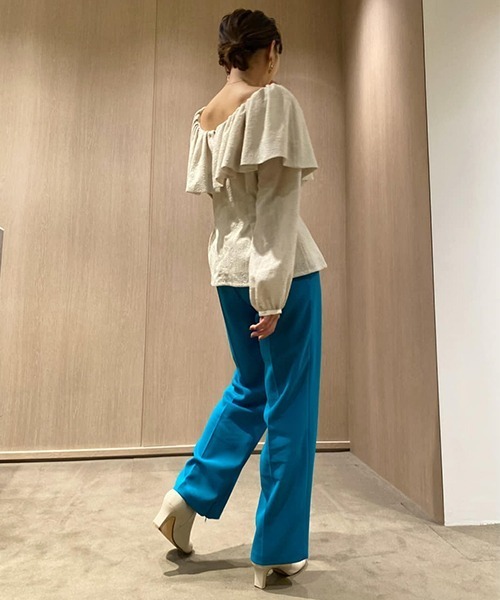 LILY BROWN（リリーブラウン）の「ハイウエストタックパンツ（その他パンツ・レディース・ブルー/ベージュ/ピンク/ブラック・0/1）」の18枚目の写真