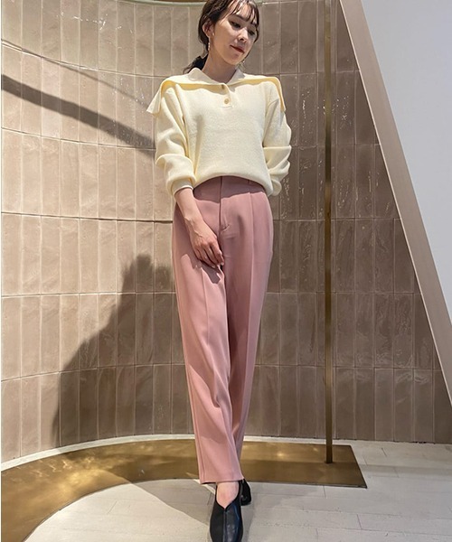 Mimaさん専用】LILY BROWN 刺繍ハイウエストタックパンツ Mimaさん専用