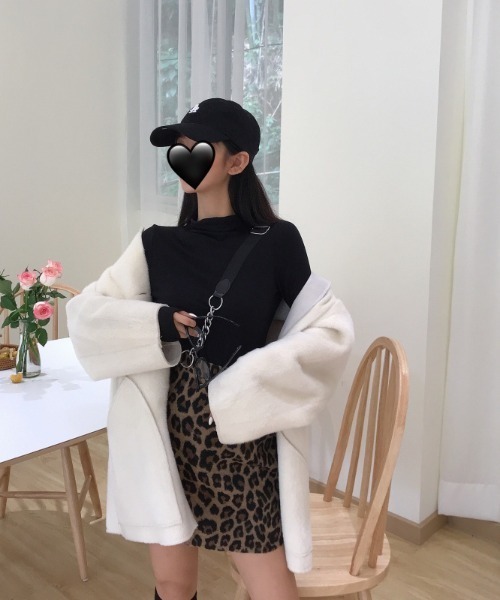 by muni:r（バイ ムニール）の「レオパード ミニスカート（スカート・レディース・ブラウン・SMALL/MEDIUM）」の5枚目の写真