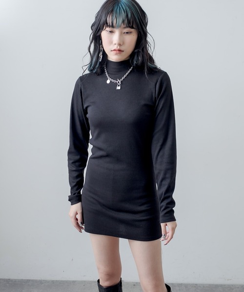 RASVOA（ラスボア）の「タイトリブワンピース（ワンピース・レディース・ブラック系その他/グリーン/ブラック・FREE）」の13枚目の写真