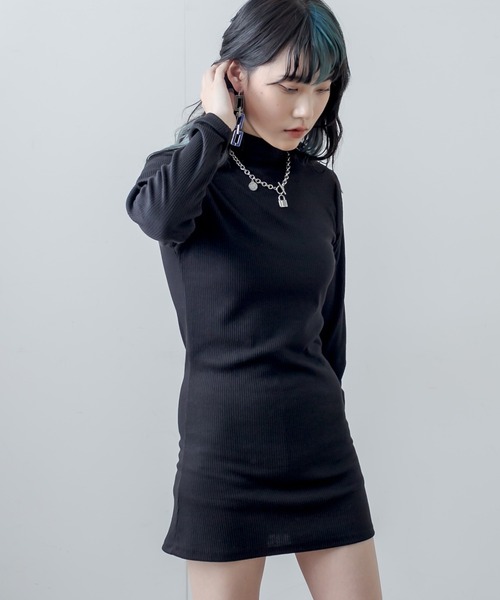 RASVOA（ラスボア）の「タイトリブワンピース（ワンピース・レディース・ブラック系その他/グリーン/ブラック・FREE）」の15枚目の写真