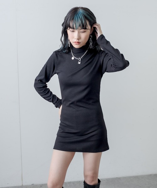 RASVOA（ラスボア）の「タイトリブワンピース（ワンピース・レディース・ブラック系その他/グリーン/ブラック・FREE）」の16枚目の写真