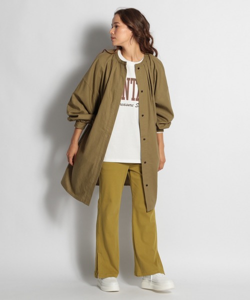 niko and（ニコアンド）の「ギャザーチュニックブラウス（シャツ