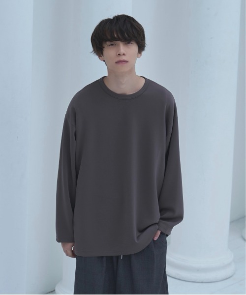 neez.（ニーズ）の「スムースドレープルーズロンT（Tシャツ/カットソー・メンズ・ホワイト/チャコールグレー/ブラック・SMALL/MEDIUM/LARGE）」の21枚目の写真