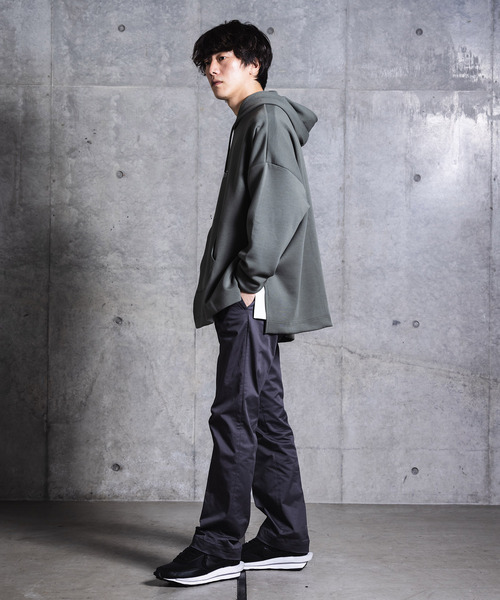 NIDO（ニド）の「スリットダンボールパーカ（パーカー・メンズ・パープル/グレー/グリーン・M/L）」の6枚目の写真