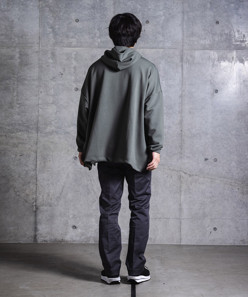 NIDO（ニド）の「スリットダンボールパーカ（パーカー・メンズ・パープル/グレー/グリーン・M/L）」の13枚目の写真